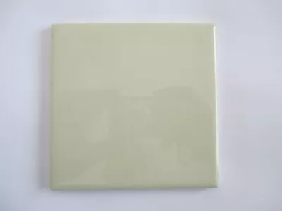 Vintage Seafoam Green Gloss Ceramic Wall Tile Square 4-1/4  X 4-1/4  • $7