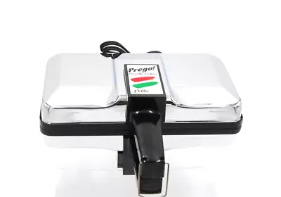 Villaware Prego Pizzelle Chrome Cookie Belgian Waffle Maker Model 3600 NEW • $59.99