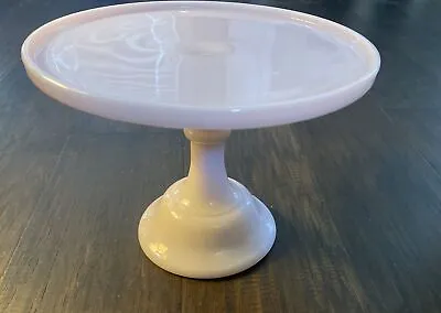 Mosser Pink Glass 10  Vintage Cake Stand / Cake Plate • $95
