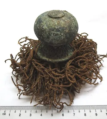 China Qing Dynasty Antique Official's Cap / Hat Bronze Finial Ornament Tip Ball • $88.90