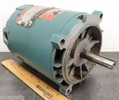 Reliance A77A6578M-XM Electric Motor 1/3 Hp 1725 Rpm 3-ph 200 Volts Used • $57.99