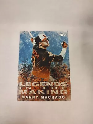 2018 Topps - Legends In The Making Series 1 Blue #LTM-MM Manny Machado (PWE) • $1.78