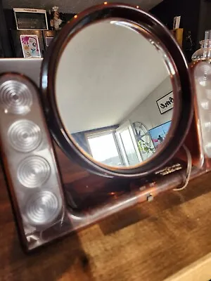 Vintage GE  Looking Glass Lighted Beauty Mirror General Electric Works Great! • $39.99