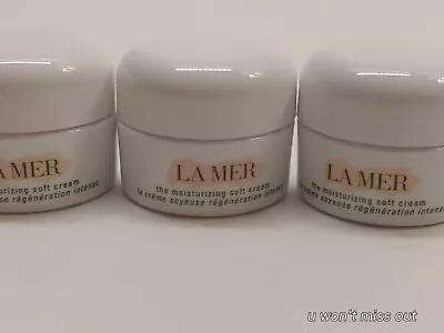 LA MER Moisturizing Soft Cream X3 Travel Size 3.5ml / 0.12oz NEW Fresh Authentic • $33