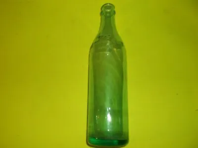 $4 • Buy Vintage Clicquot Club Bottle Embossed-blue/green Euc