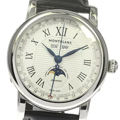 MONTBLANC Star Roman 7241 Triple Calendar Moon Phase Automatic Men's_806601 • $1841.10