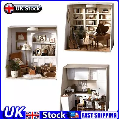 DIY 3D Handmade Doll Wooden House Model Building Kits Toys For Children Adult UK • £12.09