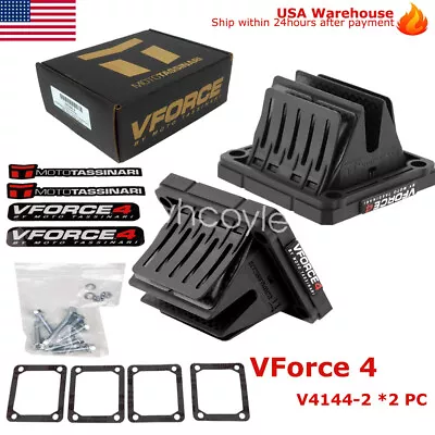 $89.99 • Buy Genuine 2X Banshee V Force 4 Reeds Cages VForce Yamaha YFZ350 Reed Valve V4144-2