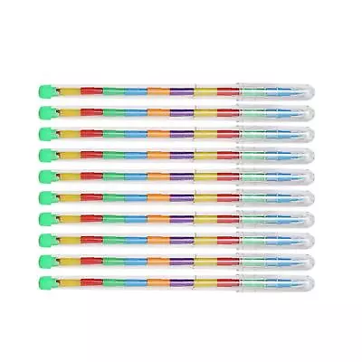 10x Stackable Colouring Pencils Stackable Buildable Crayons For Toddlers • £6.88