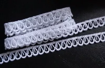 Venise Lace 3/8 Inch Wide White Color  Select Length • $5.59