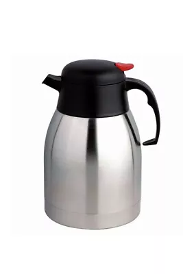 2l S/s Steel Vacuum Kettle Flask Hot Cold Tea Coffee Insulated Dispenser Air Pot • £12.95