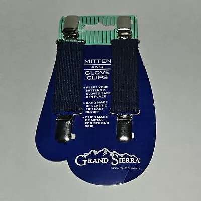 NEW Grand Sierra Navy Blue Toddler Mitten And Glove Clips Winter Snow • $8.46