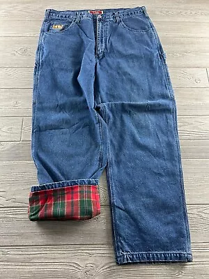 Walls Frost Pruf Insulated Jeans Mens Sz 38 Regular Flannel Lined Hunt Work • $19.79