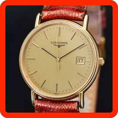 Vintage [N-MINT] LONGINES Grand Classic Pleasance L4.635.4 Men Gold Watch Japan • $269