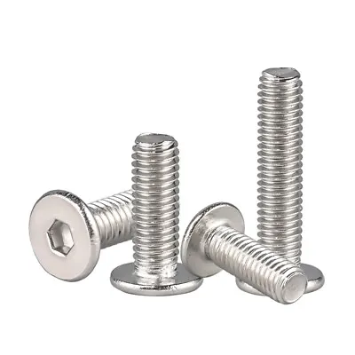 M2-M8 SUS304 Allen Hex Hexagon Socket Ultra Thin Flat Wafer Head Screw Bolt • $1.99