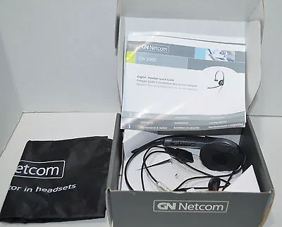 GN Netcom GN2000 Mono Omni Sound Tube Wideband QD Headset GN2010-ST / 2013-02-05 • £37.94