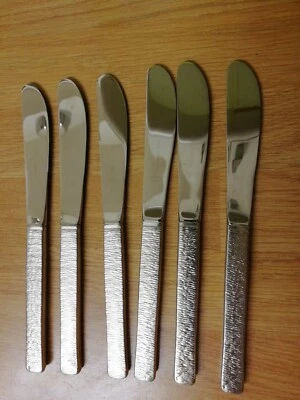 £10.99 • Buy Viners STUDIO Bark Set Of 6 Dessert Forks 20cm Sheffield Vgc