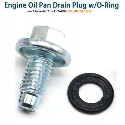 Engine Oil Pan Drain Plug With Seal W/O-ring For GM Buick Cadillac 9L8Z6730A • $7.59