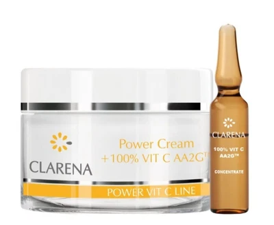 £26 • Buy Clarena Power Pure Vit C Cream 50ml + 1.5ml Of 100% Vitamin C