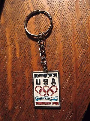 Vancouver Olympics Keychain - 2010 Canada Winter Olympic Games Team USA Key Ring • $19.99