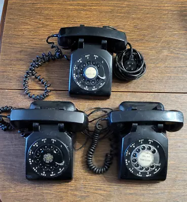 (ONE) Vintage Western Electric C/D 500 Bell System Black Rotary Phone Telephone • $39.99