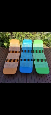 $150 • Buy Vintage Retro Banana Lounge Chairs X 3