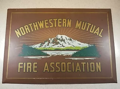 Vintage Northwestern Mutual Fire Association Advertising Sign 19  X 13  VGC!  • $249.99