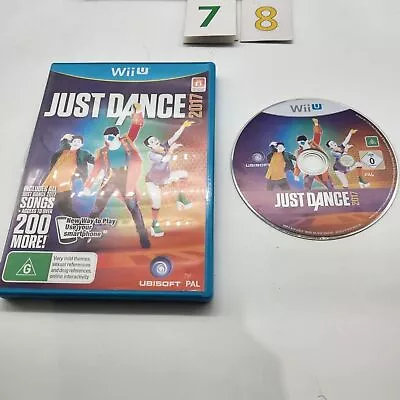 Just Dance 2017 Nintendo Wii U Game PAL Oz78 • $14.95