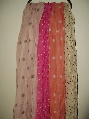 Large Crinkle Spotty Hijab Scarf Abaya Jilbab Islamic Clothing • £7.95