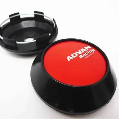 4 Pcs Set 68mm/62mm Advan Racing Style JAPAN RSII ROTA BLACK Wheel Center Caps • $34.99