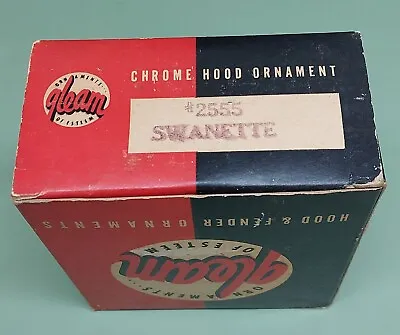 Vtg Original Gleam Box Only For #2555 Swanette Chrome Hood Ornament Auto Rat Rod • $20