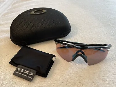 Oakley M Frame Jet Black Sunglasses - G30 Iridium Vented Strike - VERY NICE • $129.99