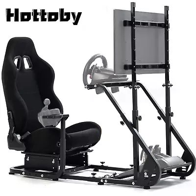 Hottoby Racing Simulator Cockpit Wheel Stand Fit Logitech G29 G920 G923 GPRO T80 • £102.99