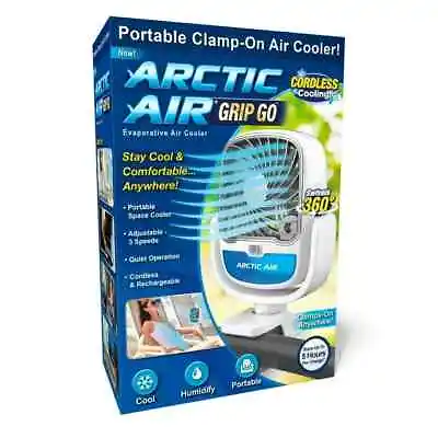 ARTIC AIR Rechargeable & Portable Cooling Fan W/USB Clamp & Dual Jets- NIB • $20.08