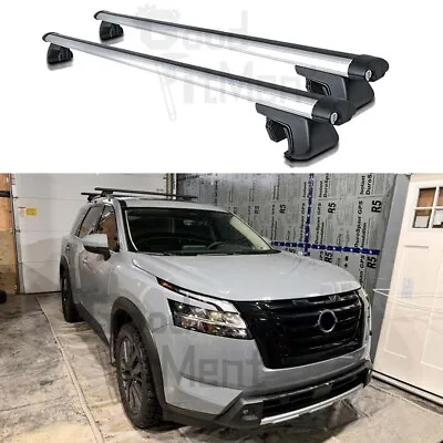 For Nissan Pathfinder R53 2022-2023 Alloy Roof Rack Cross Bar Lockable 135cm 53  • $179.55