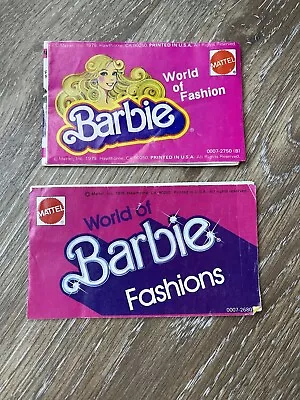 Barbie Mattel World Of Fashion 1976 1979 Lot Of 2 Booklet Catalog Vintage Vtg • $13.99