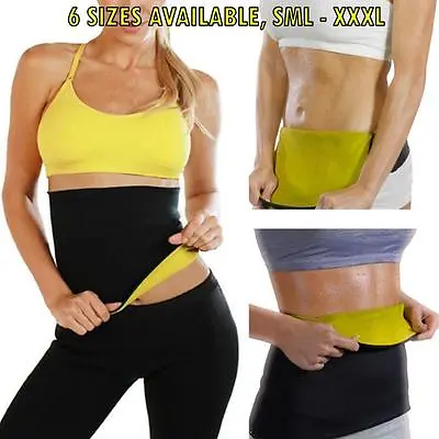 Slimming Training Neoprene Fat Burner Waist Body Shaper Tummy Fit Trimmer Belt • £3.37
