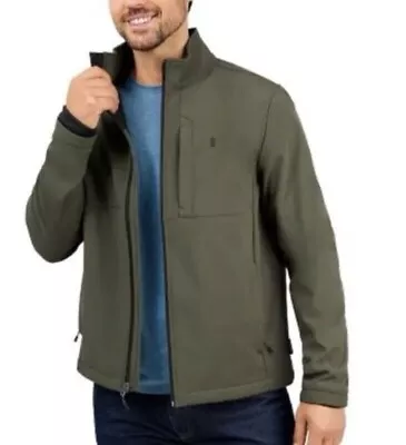 Free Country Men's Super Softshell 3-Layer Jacket Dark Olive Size XXL • $21.25