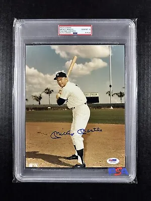 MICKEY MANTLE Autograph AUTO 8x10 Signed SLABBED Photo *PSA 10* • $725