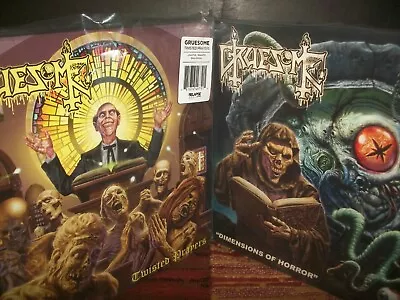 Lot: 2 GRUESOM LPs - Twisted Prayers / Dimensions Of Horror - NEW Relapse Vinyl • $39.99