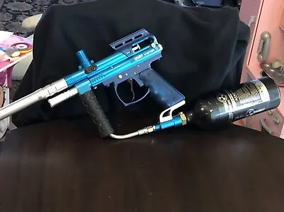 Spyder Victor 2 II Blue Paintball Gun Empty Pure Energy 20oz CO2 Tank • $74