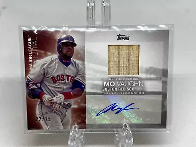 2020 Topps Series 2 Baseball Mo Vaughn #MJMA-MV Major League Materials Auto /25 • $29.99