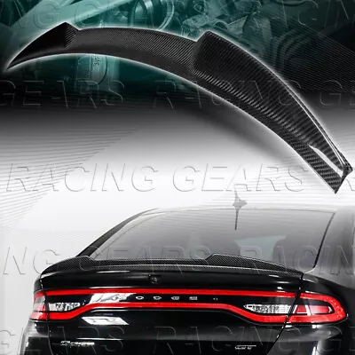 V-style Carbon Fiber Rear Duckbill Trunk Spoiler Wing Fit 13-16 Dodge Dart Sedan • $145.95
