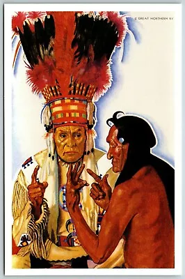 The Sign Talkers Blackfeet Indian Chieftains Montana - Postcard • $6.57