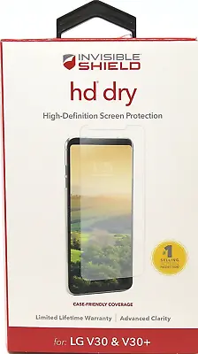 ZAGG Invisible Shield HD DRY Screen Protector For LG V30 And LG V30+ NEW Sealed  • $6.25