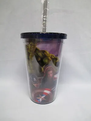 $7.88 • Buy Avengers Acrylic (plastic) Drinking Glass (cup) With Straw Captain America