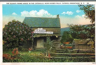 VIntage Postcard-Oldest Frame House In Catskills Catskill Mts NY • $7.99