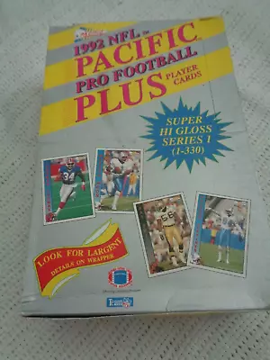 1992 Pacific Football - Nfl Pro Football Plus Hobby Box Ser. I (36) Sealed Packs • $31.84