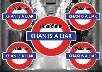 Sadiq Khan Is A Liar Sticker Set A5 London Underground • £2.99