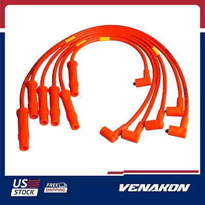 FERRAZZI 9mm Spark Plug Wires Fit For VW Jetta Golf Passat VR6 • $55